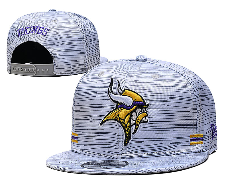 2021 NFL Minnesota Vikings Hat TX604->->Sports Caps